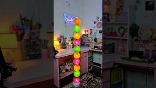 DiY Homemade Ball ⚾️ light lamp 🛋WOW 😱 Emoji craft challenge 💡shorts youtubeshorts trending [upl. by Nosna]