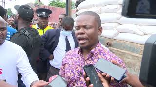 MAJOR 1 GIVES RELIEF FOOD TO CYCLONE ANA VICTIMS  NSANJE DISTRICT MALAWI [upl. by Ttelracs]