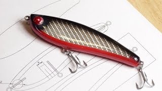 Making a Bulletproof Glide Jerk Bait Fishing Lure Part 2 of 2 [upl. by Orran675]