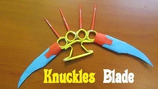 Hoe maak je een papier te maken knokkels Blade Wapen  Easy Tutorials  10 Minutes [upl. by Evalyn28]