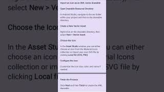 Import an Icon as XML Vector Drawable in Android Studio [upl. by Noslien]