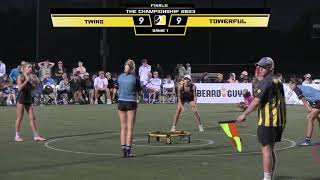 2023 Spikeball The Championship Womens Pro Finals  TWINZ vs towerful [upl. by Mckenna]