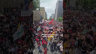 🔥AGORA Manifestação pelo fim da escala 6x1 lota a avenida paulista🔥 [upl. by Casie]