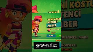 Brawl Stars Yeni Kostüm  Patenci Amber shorts brawlstars [upl. by Papp]