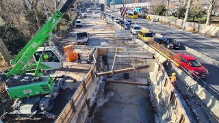 Stuttgart 21 Alles muss raus  Rückbau der StadtbahntunnelBaustelle  210223 s21 stuttgart21 [upl. by Nylrak]