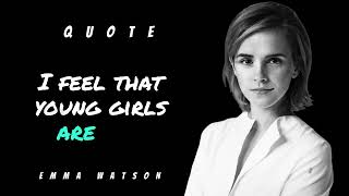 Emma Watson Inspirational Quotes [upl. by Nigel]