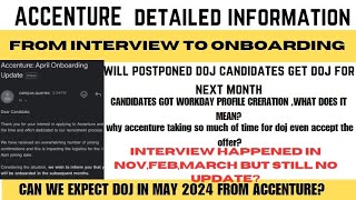 Accenture Doj UpdateInterview results updateWorkday profile creation meansNext doj month [upl. by Mccurdy390]