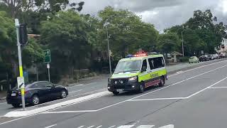 QAS Black Bumper 5190 Responding Code 1 To Urgent Call Past Windsor Fire Station [upl. by Jemima]