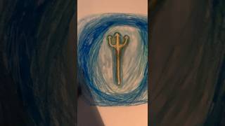 Drawing Poseidons trident 🔱 epicthemusicalposeidongreekmythologydrawingshorts [upl. by Irmina]