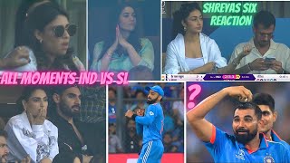 India vs sri lanka world cup 2023  india vs sri lanka highlights  shami 5 wickets  shreyas six [upl. by Jaclin335]