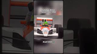 Hamilton Drives Sennas Legendary McLaren [upl. by Verine]