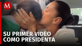 quotNo les voy a defraudarquot Claudia Sheinbaum comparte video como Presidenta de México [upl. by Anij231]