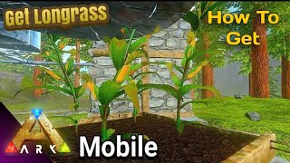 How to Get Longrass in ARK Mobile Easily  Getting Advanced Crops AndroidIOS [upl. by Arracahs]