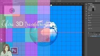 Tutorial Photoshop CS6 Esfera 3D transparente [upl. by Adlesirk]