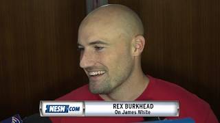 Rex Burkhead Says quotThe Sky Is The Limitquot For James White [upl. by Ayotyal]