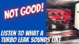 Cummins ISX TORQUE DERATE  Turbo Air Coupler Leak Sound and FIX [upl. by Gulgee]