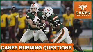 Miami Hurricanes Burning Questions Answered More Recruiting Details For Louisville Home Finale [upl. by Rratsal]