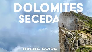 Seceda Dolomites  Hiking Guide  Col Raiser Forcella [upl. by Haidabez]