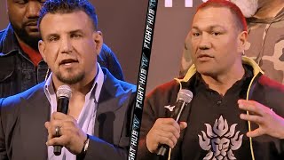 KUBRAT PULEV VS FRANK MIR FINAL PRESS CONFERENCE amp FACE OFF  TRIAD COMBAT 1 [upl. by Netsruk]