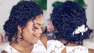 Wedding Hairstyle For Natural Curly Hair [upl. by Ezeerb]