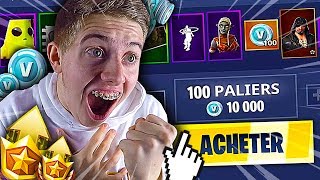 JACHÈTE TOUT LE NEW PASS DE COMBAT SAISON 8 LEVEL MAX SUR FORTNITE BATTLE ROYALE [upl. by Yendis]