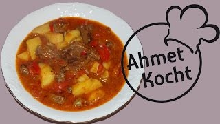 Rezept Gulasch  AhmetKocht  kochen  Folge 113 [upl. by Raynold632]