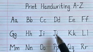 English writing capital and small letters AZ  English handwriting capital and small letters [upl. by Aimet726]