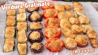 VERDURE GRATINATE AL FORNO  Facilissime e gustose  Vegetables au gratin [upl. by Capp]