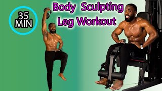 35 Min Leg Workout  Intense Fat Loss [upl. by Lanti]