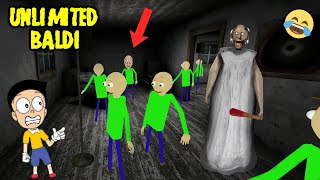 UNLIMITED BALDI IN GRANNY House 😂 GRANNY 12 Gameplay [upl. by Alwitt]