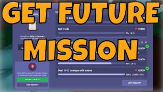 How to get FUTURE MISSIONS  Roblox Bedwars [upl. by Ariahay603]