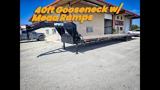 40 Gooseneck 27k Axles Mega Ramps MP Custom vin144261 [upl. by Sirahs]