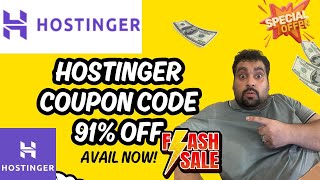 Hostinger Coupon Code 2024  91 Discount Coupon [upl. by Goldner]