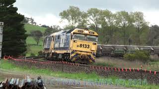 2226  8133  8152 LIMESTONE TO BERRIMA NSW AT WERAI NSW [upl. by Bardo]