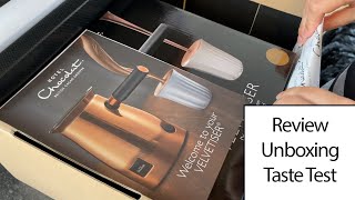 The Hotel Chocolat Velvetiser Unboxing Review and Taste Testing  Hot Chocolate Maker  Machine [upl. by Rednazxela608]