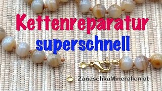 DIY Kettenreparatur superschnell selber gemacht  Schmuck selber machen  Kette reparieren [upl. by Nylsej931]