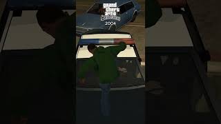 Police reaction to jumping in the car Gta 3 vs gtavicecity vs gtasanandreas vs gta4 vs gta5 [upl. by Lenno]