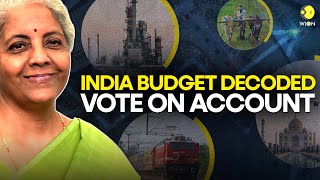 India budget What is vote on account WION explains  WION Originals [upl. by Merline]