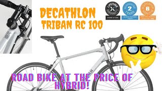 Triban RC 100 from Decathlon  Specifications and a detailed review after a century ride [upl. by Edbert]