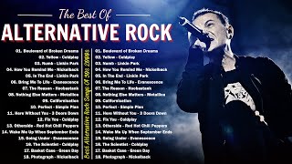 Coldplay Linkin park Creed AudioSlave Hinder Evanescence Nickelback 🔥🔥 Alternative Rock [upl. by Dedrick]