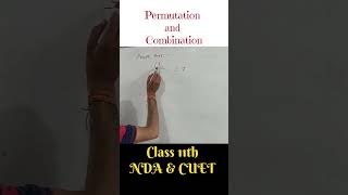 Permutation and Combination maths shortsvideo [upl. by Meelak]