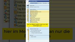 Menü Anpassung in SE80  mehr Platz für Programme abap se80 sap [upl. by Martinson]