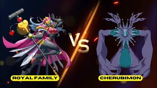 EX7Halloween Rabbit power Royal Family VS Cherubimon [upl. by Encratia]