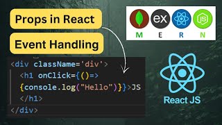 5Props ll Event handling in React Js webdevelopment mernseries [upl. by Felicity]