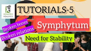 TUTORIALS5  SYMPHYTUM OFFICINALE  FRACTURED RELATIONS  DR NEELAM AVTAR SINGH  HINDI  Video 162 [upl. by Pagas]