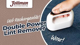 Double Power USB Rechargeable Lint Remover  Jolliman  JN1072 [upl. by Devlin]