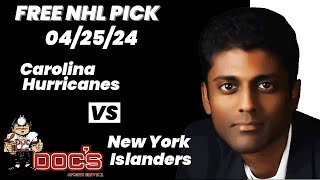 NHL Pick  Carolina Hurricanes vs New York Islanders Prediction 4252024 Free Best Bets amp Odds [upl. by Llahsram]