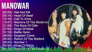 Manowar 2024 MIX Playlist  Hail And Kill Heart Of Steel Call To Arms Warriors Of The World U [upl. by Newmark]