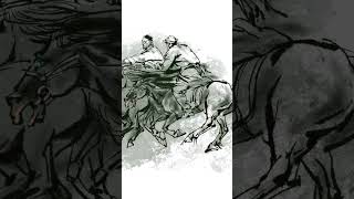 The horseman in the grassland Yanbins Original Artworks art drawing [upl. by Latimore]