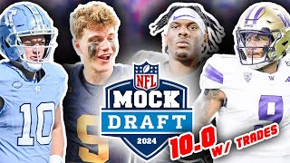 2024 NFL First Round Mock Draft For All 32 Picks 100 Preparing for the Draft [upl. by Radford]